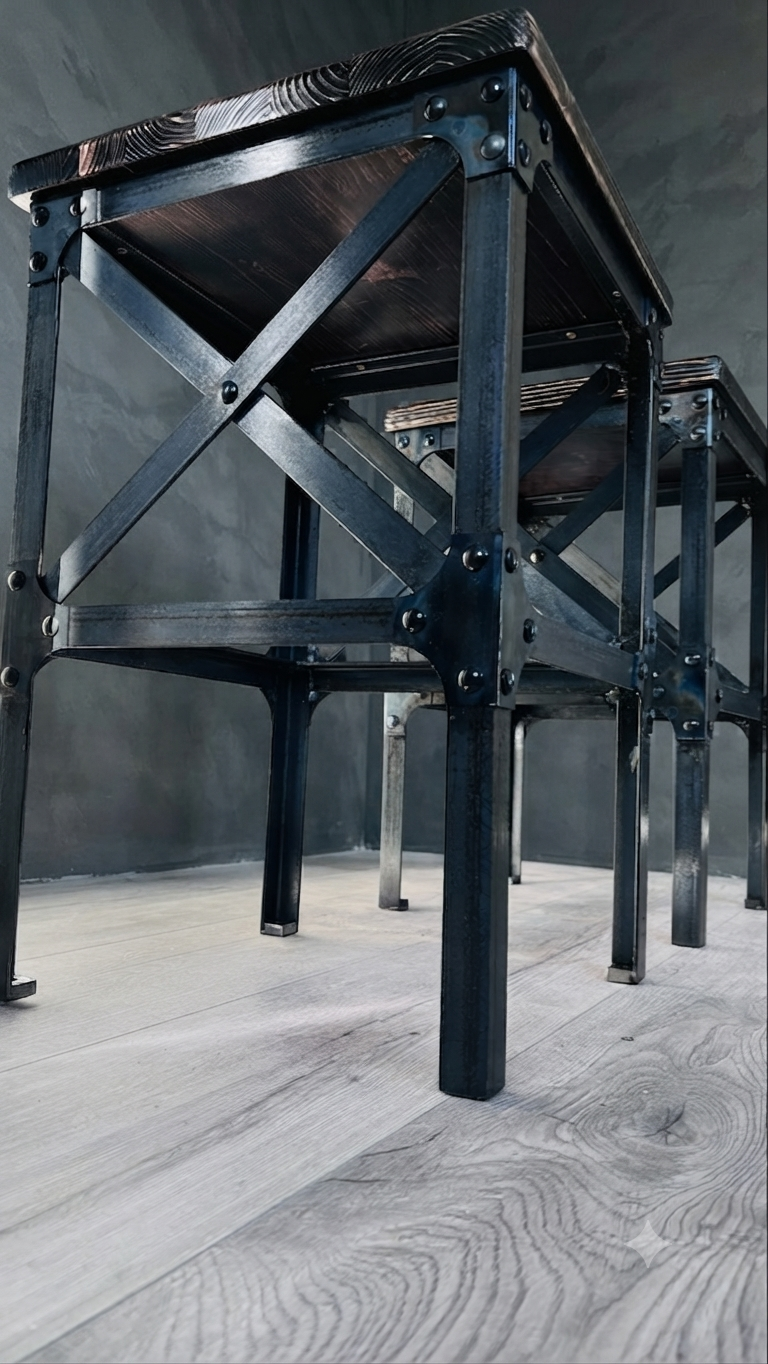 Industriala(LOFT)stila mēbeļu komplekts - Attēls 7