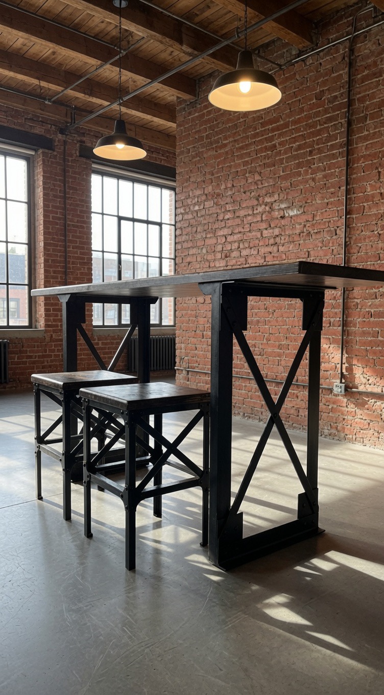 Industriala(LOFT)stila mēbeļu komplekts - Attēls 2